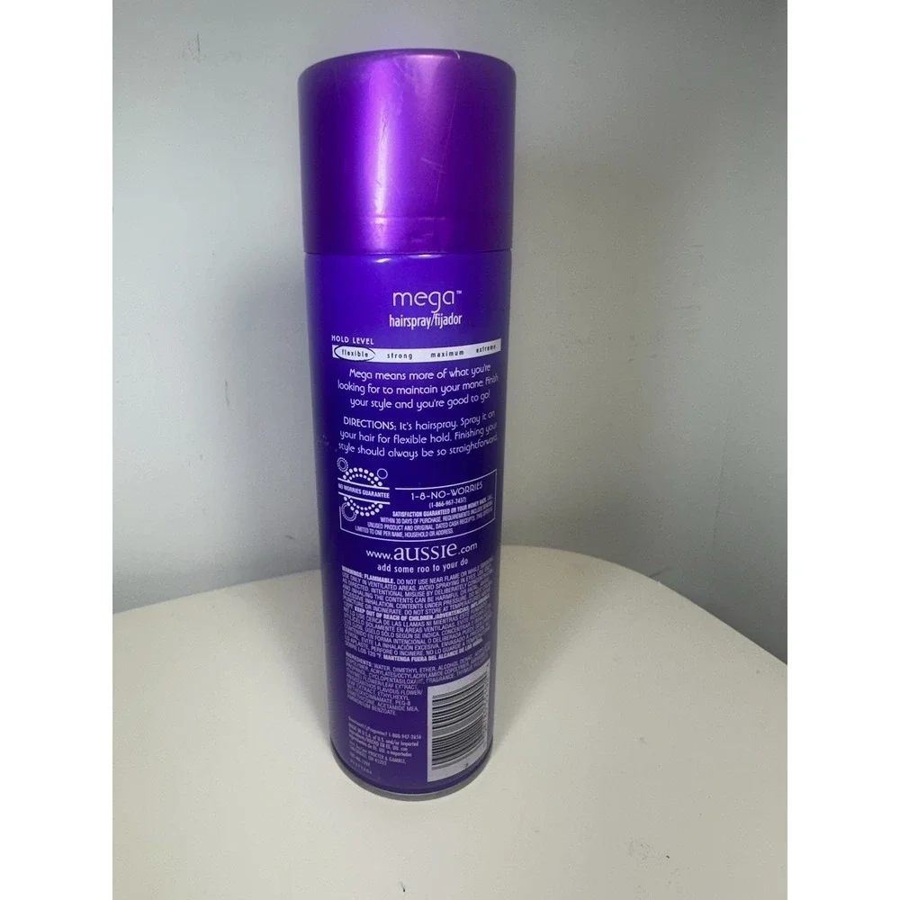AUSSIE Mega Hair Spray 24HR Flexible Hold Discontinued 14oz